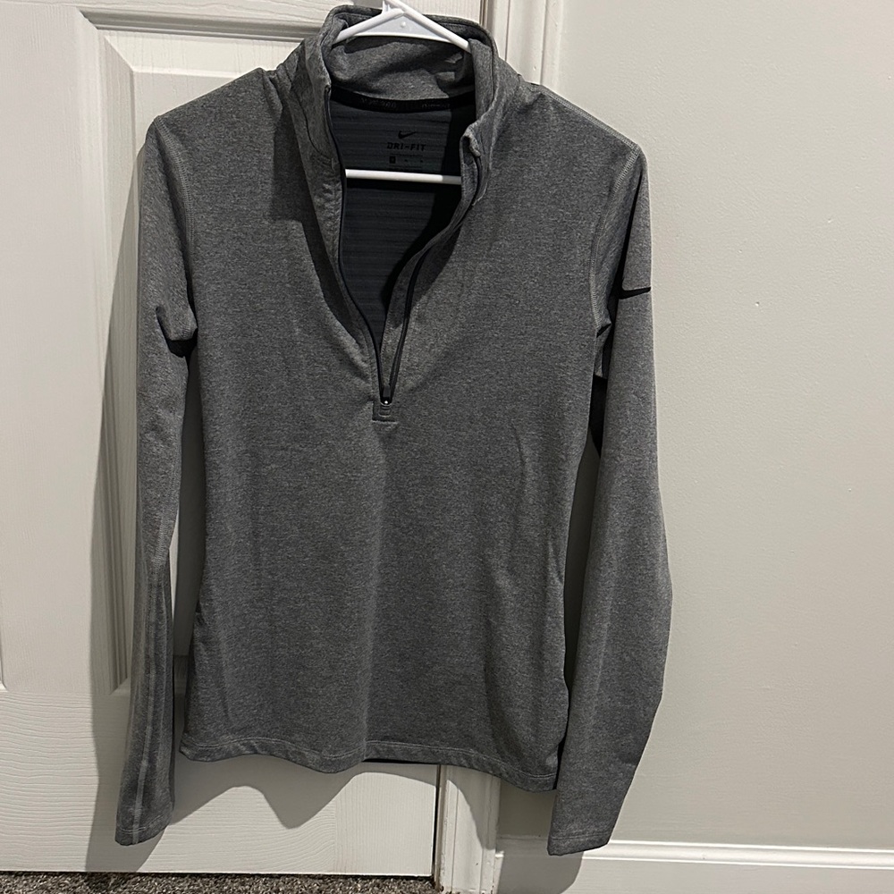 Women’s Gray Quarter-Zip Performance Sweater